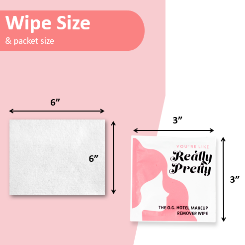 LA Fresh O.G. makeup remover wipe premium packet — alcohol-free waterproof makeup removal for luxury hotel amenity programs