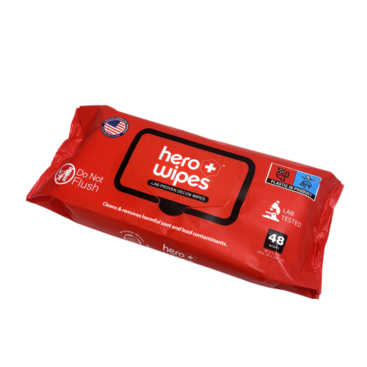 Hero Wipes® Fire Wipes Soft Pack 48 Wipes Per Pouch