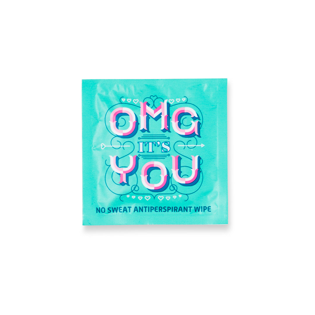 LA Fresh No Sweat antiperspirant wipes individually wrapped — real antiperspirant protection for travel and on-the-go use 