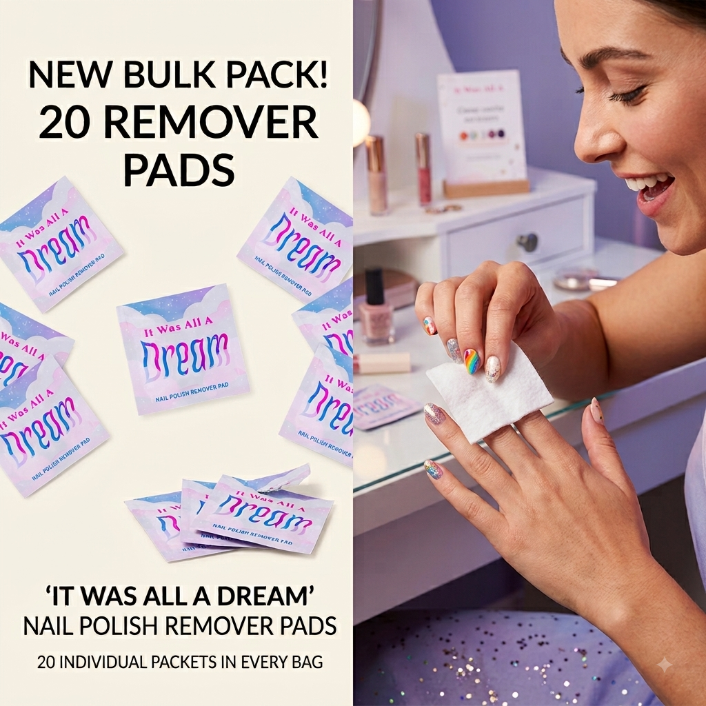 LA Fresh Nail Polish Remover Pads (Contains Acetone)