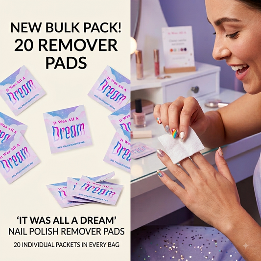 LA Fresh Nail Polish Remover Pads (Contains Acetone)