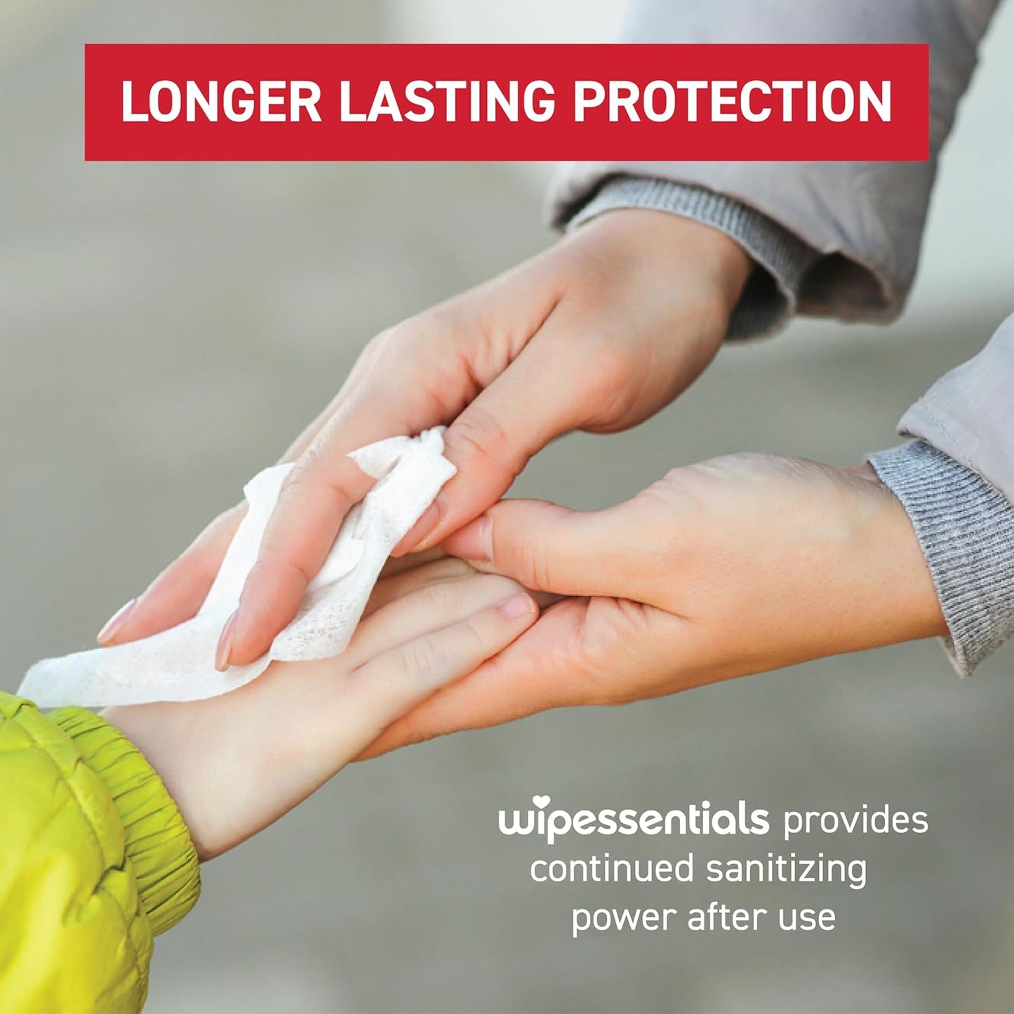 Three packs of Wipessentials antibacterial wipes — bulk resealable soft pouch format 