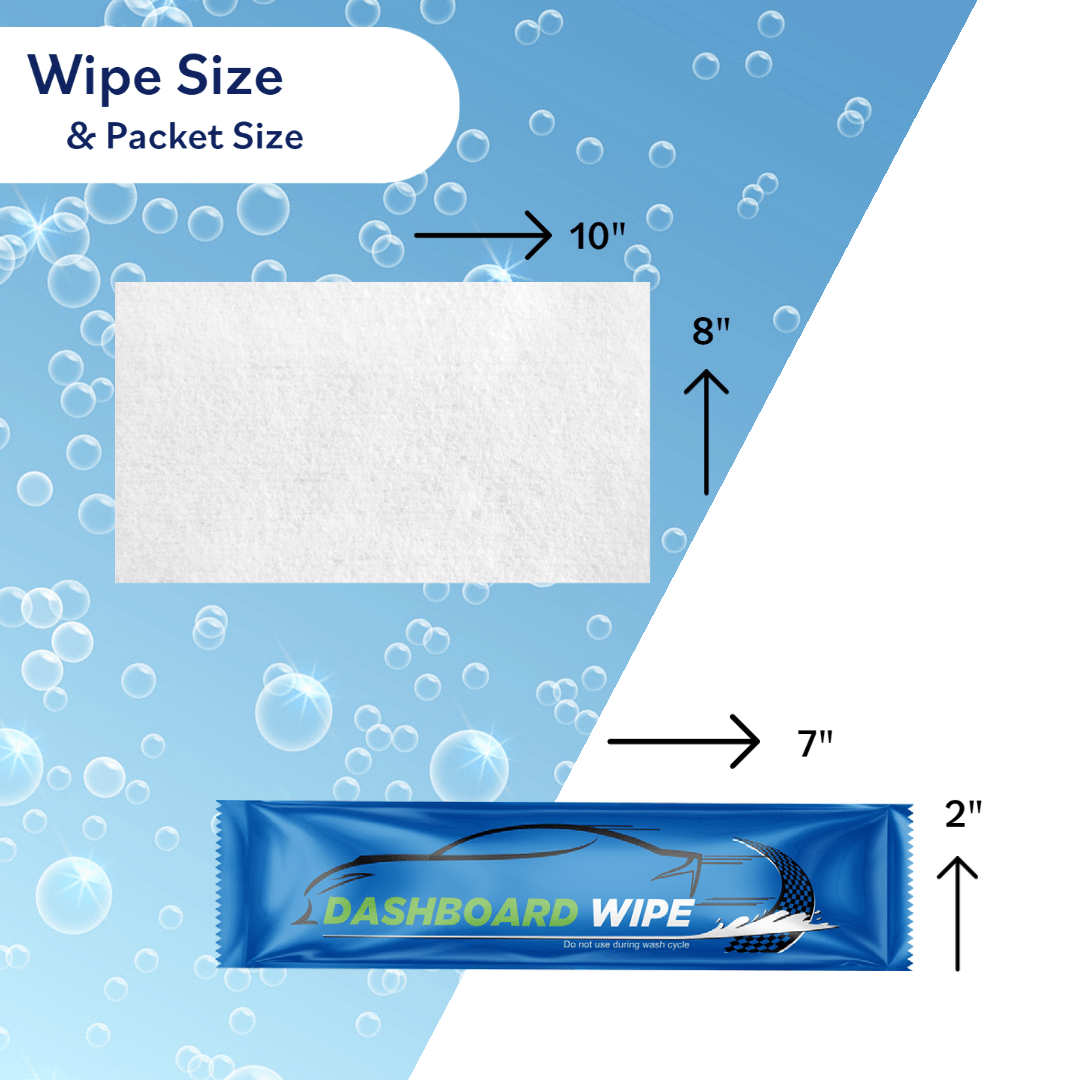 Professional car detailer using dashboard wipes on vehicle interior — streak-free anti-static finish 