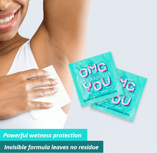 LA Fresh antiperspirant wipe in jacket pocket — pre-meeting freshness for business travelers and commuters 